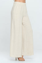 Load image into Gallery viewer, Linen Wide Leg Pants with Pockets