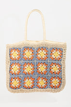 Load image into Gallery viewer, Flower Braided Tote Bag