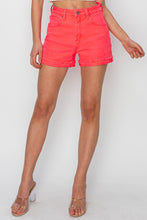 Load image into Gallery viewer, High Rise Cuffed Denim Shorts