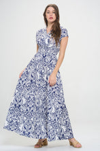 Load image into Gallery viewer, Printed Smocked Waist Maxi Dress