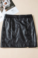 Load image into Gallery viewer, Heather PU Leather Mini Skirt