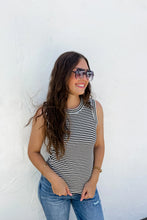 Load image into Gallery viewer, BIANCA BASIC STRIPE RIBBED TANK