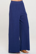 Load image into Gallery viewer, Linen Wide Leg Pants with Pockets