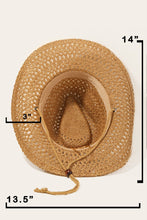 Load image into Gallery viewer, Rope Strap Straw Braided Hat