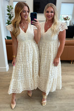 Load image into Gallery viewer, It's Giving Goddess V-Neck Flutter Sleeve Dress