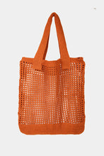 Load image into Gallery viewer, Fame Pointelle Knit Crochet Tote Bag