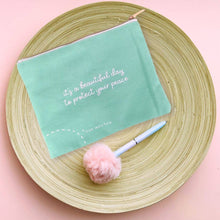 Load image into Gallery viewer, Protect Your Peace Cosmetic Pouch | Make-up Pencil Bag