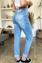 Load image into Gallery viewer, Distressed Straight Jeans with Patch Pockets