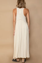 Load image into Gallery viewer, Seaside Sleeveless Back Zipper Front Slit Maxi Dress