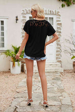 Load image into Gallery viewer, Alice Spliced Lace Flutter Sleeve Top