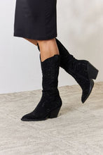 Load image into Gallery viewer, Go Girl Rhinestone Knee High Cowboy Boots