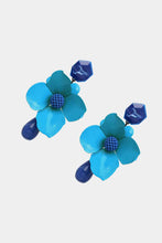 Load image into Gallery viewer, Bloosom Flower and Teardrop Resin Dangle Earrings