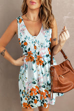 Load image into Gallery viewer, Floral Printed Button Down Sleeveless Magic Dress