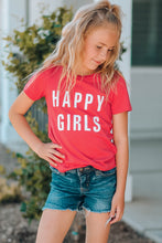 Load image into Gallery viewer, Girls Letter Graphic Short Sleeve T-Shirt