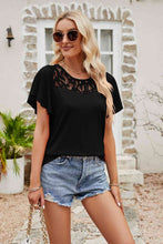 Load image into Gallery viewer, Alice Spliced Lace Flutter Sleeve Top