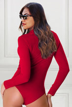 Load image into Gallery viewer, Mock Neck Long Sleeve Bodysuit