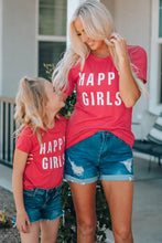 Load image into Gallery viewer, Girls Letter Graphic Short Sleeve T-Shirt