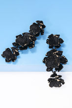 Load image into Gallery viewer, Flower Shape Zinc Alloy Dangle Earrings