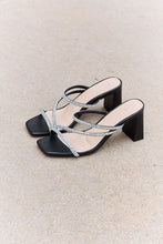 Load image into Gallery viewer, Level Up Rhinestone Strap Heels
