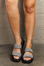 Load image into Gallery viewer, Bright Mind Platform Wedge Rhinestone Sandal
