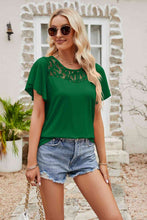 Load image into Gallery viewer, Alice Spliced Lace Flutter Sleeve Top