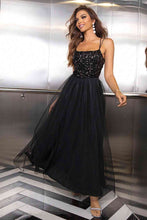 Load image into Gallery viewer, Jenna Lace-Up Backless Mesh Dress