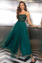 Load image into Gallery viewer, Jenna Lace-Up Backless Mesh Dress