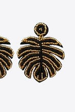 Load image into Gallery viewer, Beaded Banana Leaf Earrings