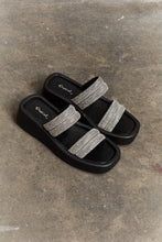 Load image into Gallery viewer, Bright Mind Platform Wedge Rhinestone Sandal