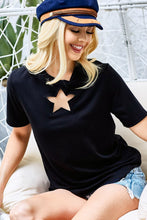 Load image into Gallery viewer, Star Cutout Short Sleeve T-Shirt