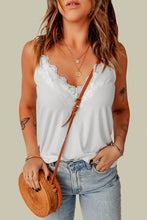 Load image into Gallery viewer, Lace Trim V-Neck Cami Top