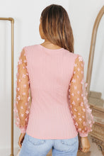 Load image into Gallery viewer, Dreamy Textured Applique Long Sleeve Blouse