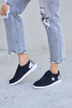 Load image into Gallery viewer, Star Lace-Up Flat Sneakers