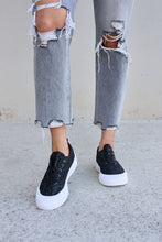 Load image into Gallery viewer, Sequin Lace-Up Platform Sneakers