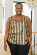 Load image into Gallery viewer, Stayin' Alive V-Neck Sequin Tank in Gold