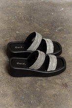 Load image into Gallery viewer, Bright Mind Platform Wedge Rhinestone Sandal