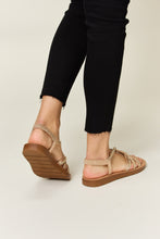 Load image into Gallery viewer, Rhinestone Crisscross Flat Sandals