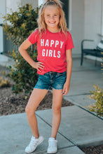 Load image into Gallery viewer, Girls Letter Graphic Short Sleeve T-Shirt