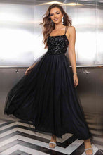 Load image into Gallery viewer, Jenna Lace-Up Backless Mesh Dress