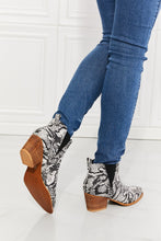 Load image into Gallery viewer, Shoes Back At It Point Toe Bootie in Snakeskin