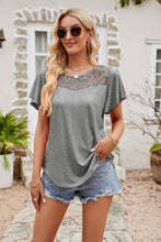 Load image into Gallery viewer, Alice Spliced Lace Flutter Sleeve Top