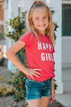 Load image into Gallery viewer, Girls Letter Graphic Short Sleeve T-Shirt