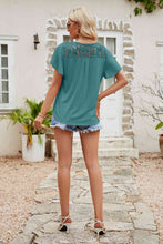 Load image into Gallery viewer, Alice Spliced Lace Flutter Sleeve Top