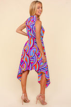 Load image into Gallery viewer, Mock Neck Sleeveless Printed Dress