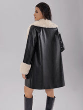 Load image into Gallery viewer, Fuzzy Long Sleeve Longline Coat