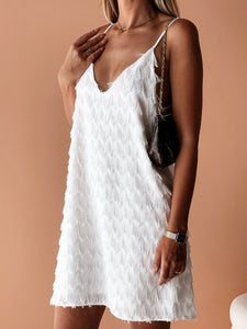 Tara Fringe V-Neck Mini Cami Dress