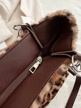 Load image into Gallery viewer, Faux Fur Leopard Shoulder Bag