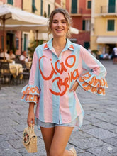 Load image into Gallery viewer, Ciao Bella Printed Blouses White