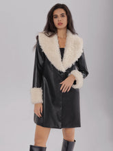 Load image into Gallery viewer, Fuzzy Long Sleeve Longline Coat