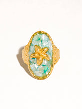 Load image into Gallery viewer, Keshet 18K Gold Non-Tarnish Starfish Ring